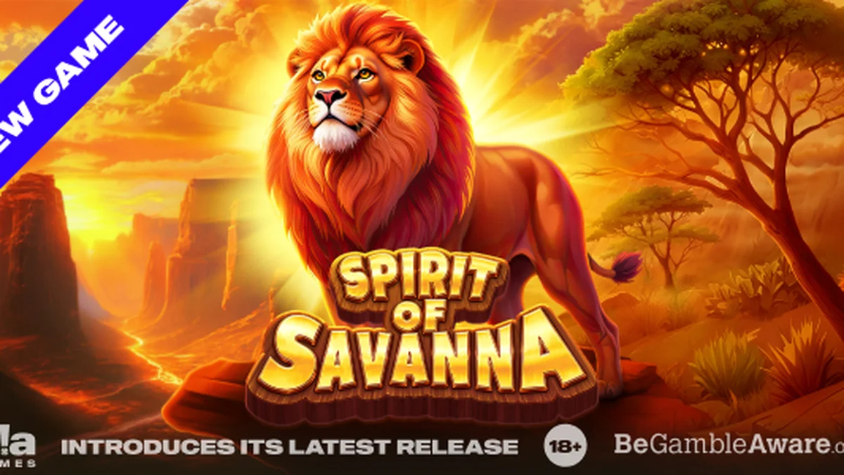 Pemandangan alam liar savana dalam permainan slot Spirit of Savanna